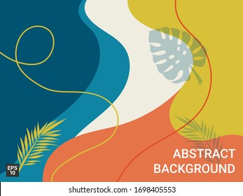 Fondo moderno con formas orgánicas abstractas en tonos pastel. Diseño minimalista y elegante para presentación de belleza, volante, banner y diseño de marca. IMPRIMIR. Ilustración del vector