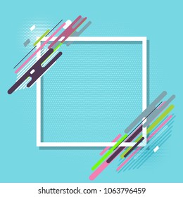 Modern background with an abstract retro design