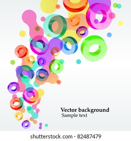 Modern background with abstract shapes