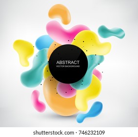 Modern background with abstract shapes.Abstract vector banner.