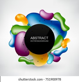 Modern background with abstract shapes.Abstract vector banner.