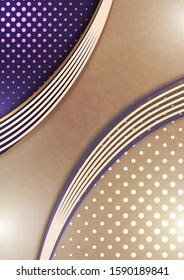 Modern background with abstract texture, lines, geometric and halftone shapes for design template. Vector illustration