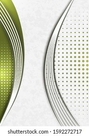 Modern background with abstract texture, lines, geometric and halftone shapes for design template. Vector illustration