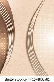 Modern background with abstract texture, lines, geometric and halftone shapes for design template. Vector illustration