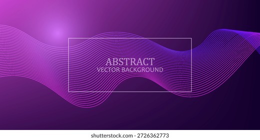 Fondo moderno con onda abstracta. Diseño de pantalla de moda de Vector con gradiente de color, Plantilla de página de aterrizaje de Web cósmico, EPS10