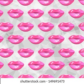 modern background with beautiful pink lips