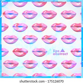 modern background with beautiful pink lips
