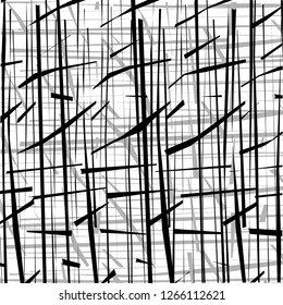 Modern background of black and gray strokes on a white background.