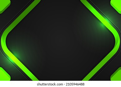 Negro y verde de fondo moderno con elemento