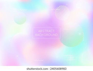 Modern Background. Blue Retro Presentation. Memphis Dots. Vibrant Flyer. Abstract Fluid. Light Pearlescent Elements. Hologram Shape. Soft Graphic. Purple Modern Background