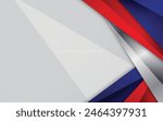 Modern background blue with white and red color