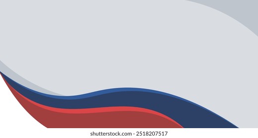 Fondo azul moderno con color blanco y rojo