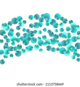 Modern background with bubbles. Cute Pattern for Postcard, Print, Banner or Poster. Vector Texture in Trendy Style
