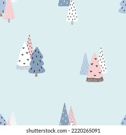 Modern background with christmas trees, great design for any purposes.