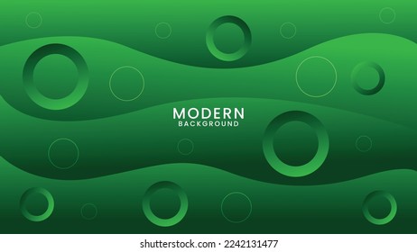 Modern Background With Circles Design Template 