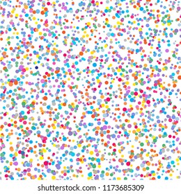 Modern background of colored dots on white