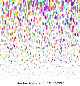 Modern background of colored dots on white