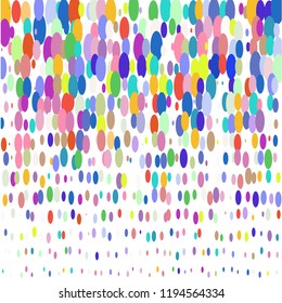 Modern background of colored dots on white