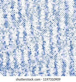 Modern background of colored dots on white