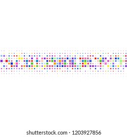 Modern background of colored dots on white
