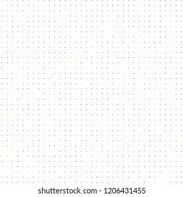 Modern background of colored dots on white