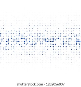 Modern background of colored dots on white