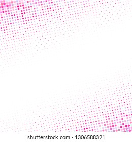 Modern background of colored dots on white