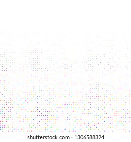 Modern background of colored dots on white