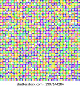 Modern background of colored dots on white
