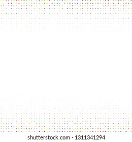 Modern background of colored dots on a white background for text