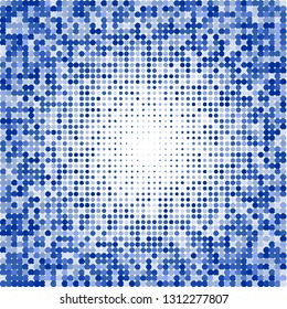 Modern background of colored dots on a white background for text