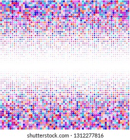 Modern background of colored dots on a white background for text