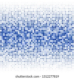 Modern background of colored dots on a white background for text