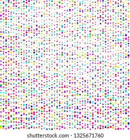 Modern background of colored dots on white