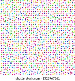 Modern background of colored dots on white