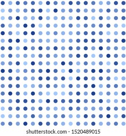 Modern background of colored dots on white
