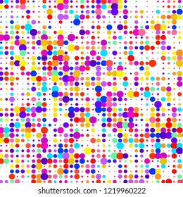Modern background of colored ellipses on white