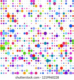 Modern background of colored ellipses on white