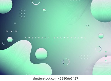 Modern background. colorful. bright color . 3 color. bright green gradation. dominant green . fluid effect. abstract . eps 10