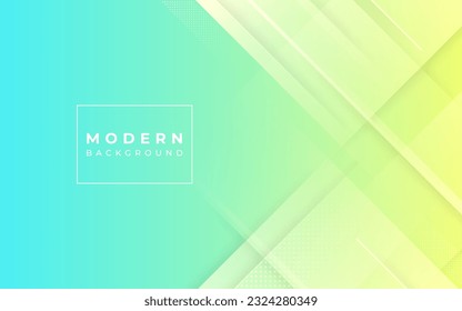 Modern background. colorful, dark and light green and yellow gradations, slashes ,memphis ,eps 10