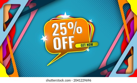 Modern Background with Colorful Layered Abstract Element