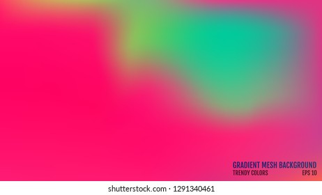 Modern background. Colors transition concept. Gradient mesh. Abstract Cover. Trendy colored Surface. Elegant pattern. Vector illustration.