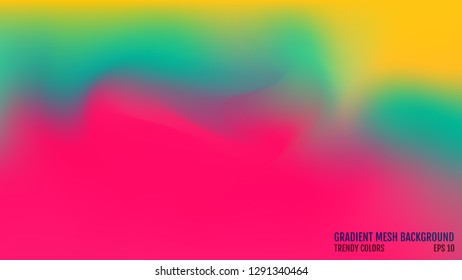 Modern background. Colors transition concept. Gradient mesh. Abstract Cover. Trendy colored Surface. Elegant pattern. Vector illustration.