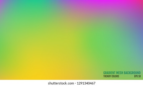 Modern background. Colors transition concept. Gradient mesh. Abstract Cover. Trendy colored Surface. Elegant pattern. Vector illustration.