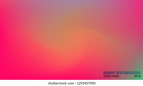 Modern background. Colors transition concept. Gradient mesh. Abstract Cover. Trendy colored Surface. Elegant pattern. Vector illustration.
