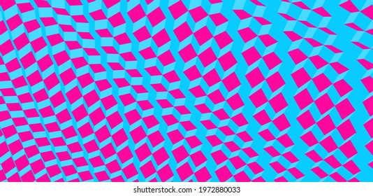 Modern background with cubes. Minimalistic geometric design. Voxel art. 3D vector illustration.
