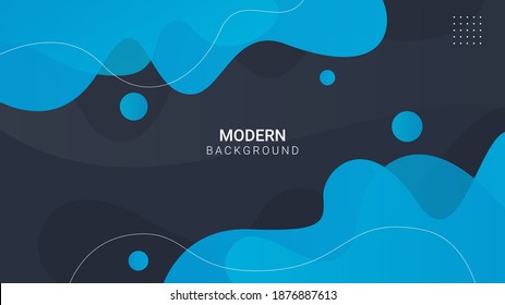 Modern Background with Curve Shape and Dark and Blue Color. Good used for Banner, Feed, Flyer, Poster, Wallpaper. and Landing Page EPS 10 Vector