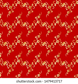 Modern background for decorative design. Trendy art background. Tile seamless asian pattern. Japanese pattern. Seamless vector texture. Line template. Asian geometric. Simple graphic ornament