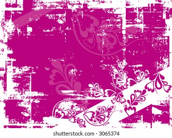 Modern background with decorative elements