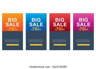 modern background design for big sale banners, sale banner template, background banners, modern vector design, creative concept, easy to edit and customize